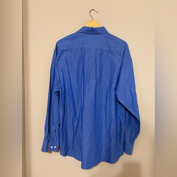 Tommy Hilfiger Men's L Striped & Solid Blue Long Sleeve Button-Up Shirt Bundle - Picture 4 of 7